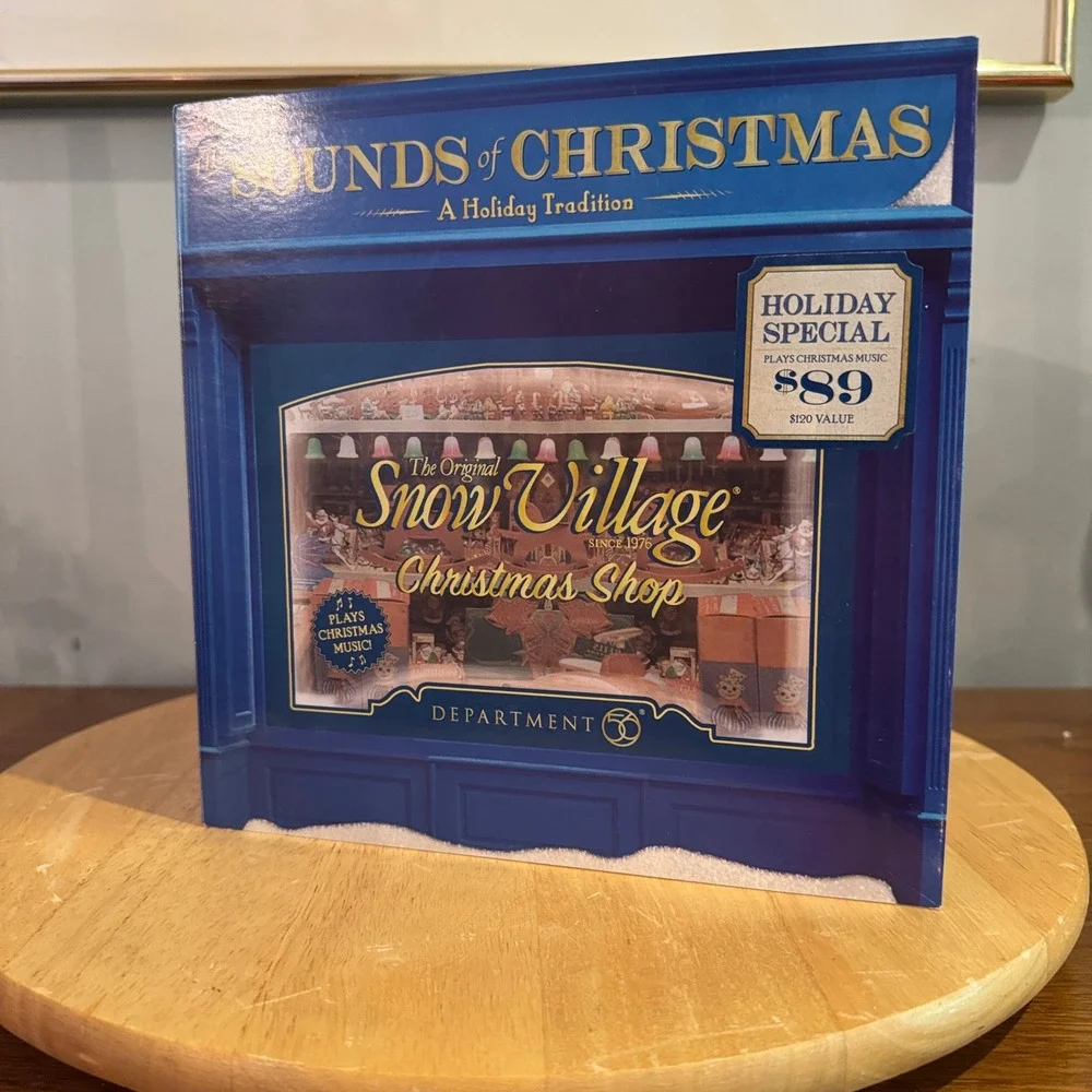 Department 56 Christmas Shop Snow Village NIB Dept 56 Musical Lighted 4049208